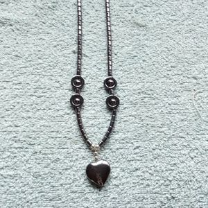Beautiful black hematite necklace 😍👀